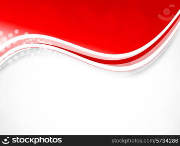 Abstract wavy background bright brochure template design