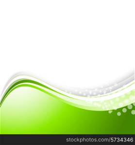 Abstract wavy background bright brochure template design