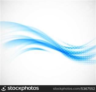 Abstract wavy background in blue color