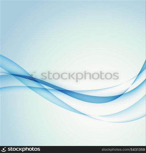 Abstract wavy background in blue color