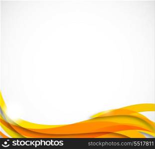 Abstract wavy background in orange color