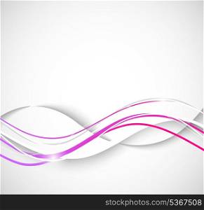 Abstract wavy background in pink color