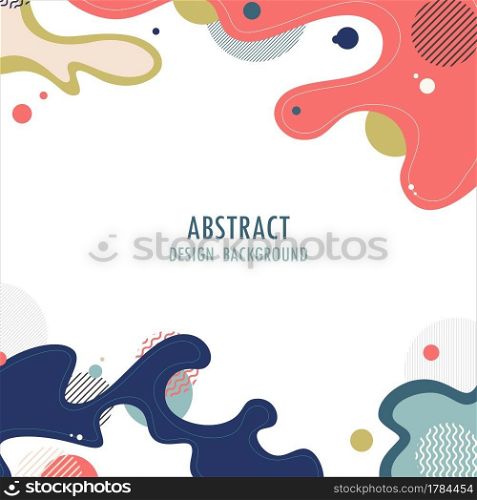 Abstract wavy element design artwork of geometric pattern design cover. Template design for headline copy space of text background. illustration vector