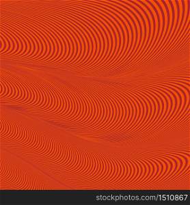 Abstract wavy geometric red and orange pattern. Vector illustration.. Abstract wavy geometric red pattern.