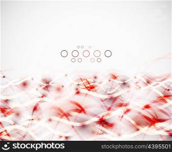 Abstract wavy lines modern vector template