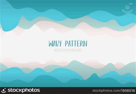 Abstract wavy pattern design minimal gradient template. Overlapping style of copy space of text backgrond. illustration vector