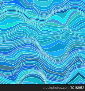 Abstract wavy sea striped background for your creativity. Abstract wavy sea striped background