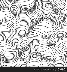 Abstract wavy striped background for your creativity. Abstract wavy striped background