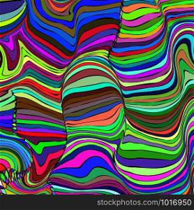 Abstract wavy striped pop art background for your creativity. Abstract wavy striped pop art background