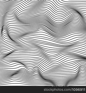 Abstract wavy stripes pattern. Beautiful geometric wave texture.. Abstract wavy stripes pattern. Beautiful geometric wave texture. Fashion black and white wave design.