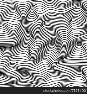 Abstract wavy stripes pattern. Beautiful geometric wave texture.. Abstract wavy stripes pattern. Beautiful geometric wave texture. Fashion black and white wave design.
