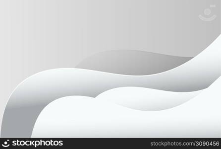 Abstract wavy vector illustration in gray color. Dynamic motion web background with waves and lines.. Abstract wavy illustration in gray color. Dynamic motion web background with waves