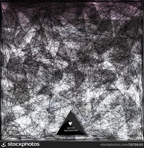 Abstract web background. Triangles background. Geometrical lines
