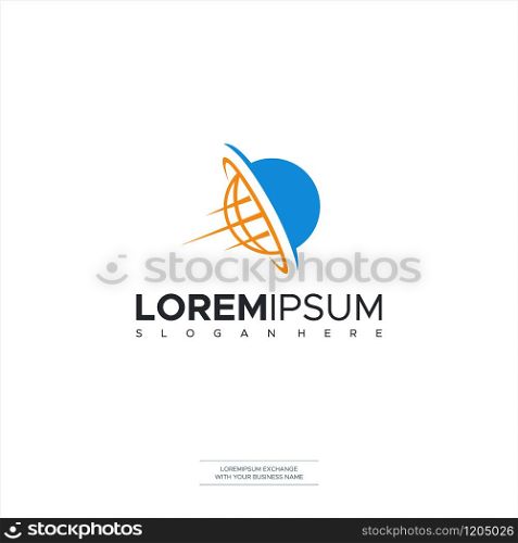Abstract web Icons and globe vector logos Template Element Vector Illustration