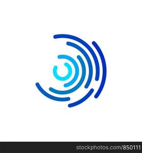 Abstract Whirlpool Line Logo Template Illustration Design. Vector EPS 10.