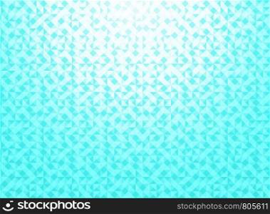 Abstract white and blue mint gradient color geometric triangles pattern background and texture technology concept. Vector illustration
