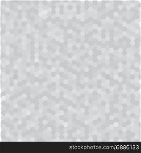 Abstract white and gray 3d hexagonal pattern. Geometric mosaic background with hexagon element. Vector illustration