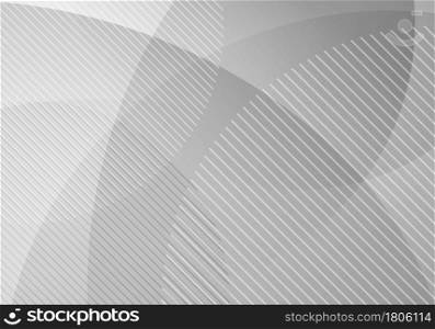 Abstract white and gray geometric circles layer transparency background. Vector illustration