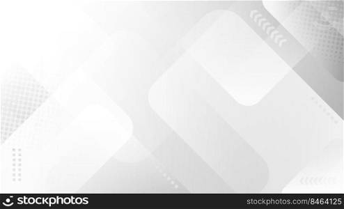 Abstract white and gray squares geometric elements background technology concept. Vector illustration
