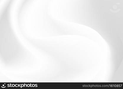 Abstract white and gray swirl design of wavy pattern template. Modern artwork decorative of white style background with copy space of text. illustration vector