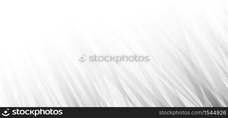 Abstract white and gray triangle lines diagonal futuristic background. Vector illustration