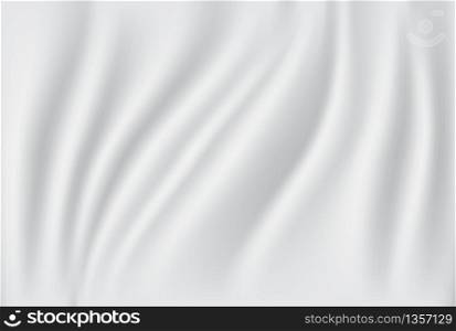Abstract White and Grey fabric background.Vector illustration