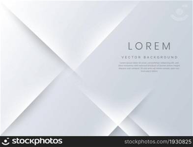 Abstract white and grey gradient diagonal background with copy spce for text. You can use for ad, poster, template, business presentation. Vector illustration