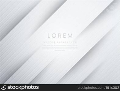 Abstract white and grey gradient diagonal background. You can use for ad, poster, template, business presentation. Vector illustration