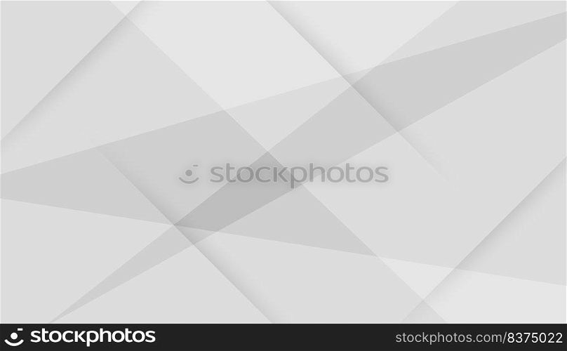Abstract white and grey modern geometric shape with futuristic concept background