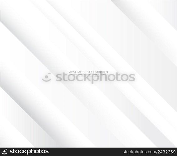 Abstract white and light gray wave luxury. Modern texture smooth background illustration.
