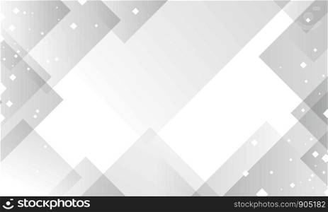 Abstract white background design of geometric with digital technology vector illustration