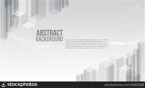 Abstract white background pattern elegant shape and texture design template vector.