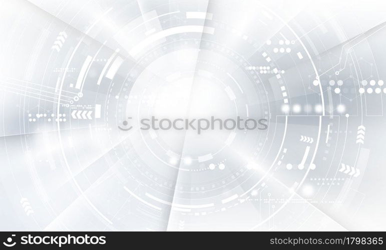 Abstract white background poster with dynamic. technology network Vector illustration.