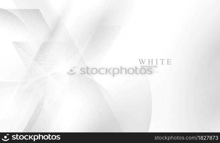 Abstract white background poster with dynamic. technology network Vector illustration.