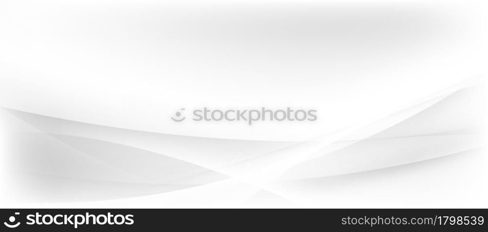 Abstract white background poster with dynamic waves. technology network Vector illustration.