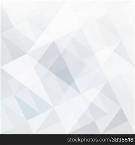 Abstract white background with triangles shapes