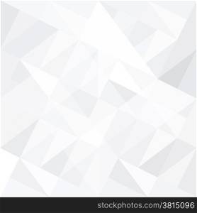 Abstract white background with triangles. Vector.