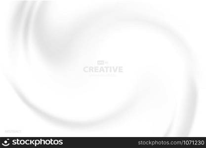 Abstract white canvas swirl design for artwork sheet background. Use for poster, ad, template, presentation. illustration vector eps10