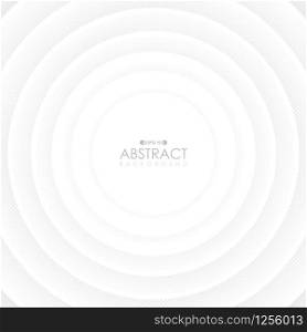 Abstract white circle pattern of geometric cover design with halftone decorate background. Decorate for ad, poster, artwork, template design, cover. illustration vector eps10