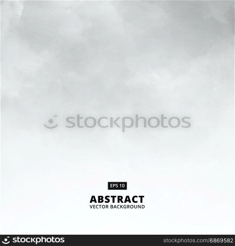 Abstract white cloud detail in blue sky vector illustration background with copy space