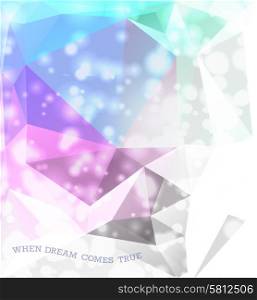 Abstract white colorful polygonal background triangles background for your design. Abstract background