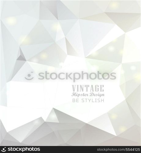 Abstract white colorful polygonal background/ triangles background for your design/ Geometrical vector