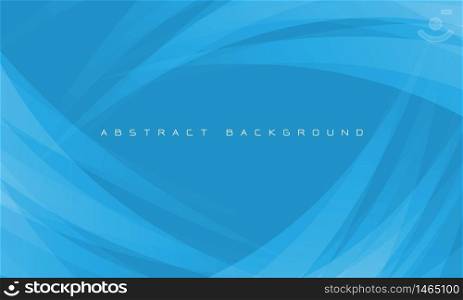 Abstract white curve overlap on blue design modern futuristic background vector illustration.