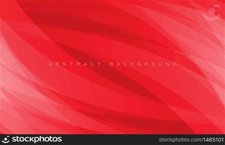 Abstract white curve overlap on red design modern futuristic background vector illustration.
