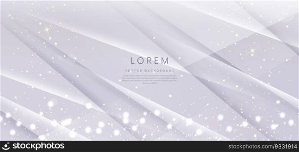 Abstract white diagonal background. You can use for ad, poster, template, business presentation. Vector illustration