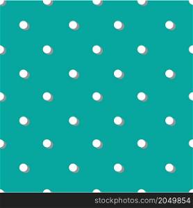 Abstract white dots on menthol background. Vector illustration