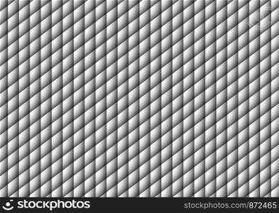 Abstract white geometric background with parallel diagonal diamonds