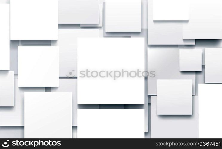 Abstract white geometric with technology Hi-tech futuristic digital background. Vector illustration