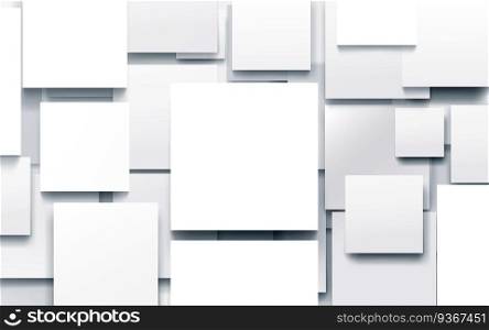 Abstract white geometric with technology Hi-tech futuristic digital background. Vector illustration