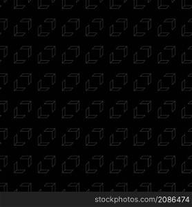 Abstract white line on black background pattern seamless